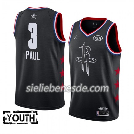 Kinder NBA Houston Rockets Trikot Chris Paul 3 2019 All-Star Jordan Brand Schwarz Swingman